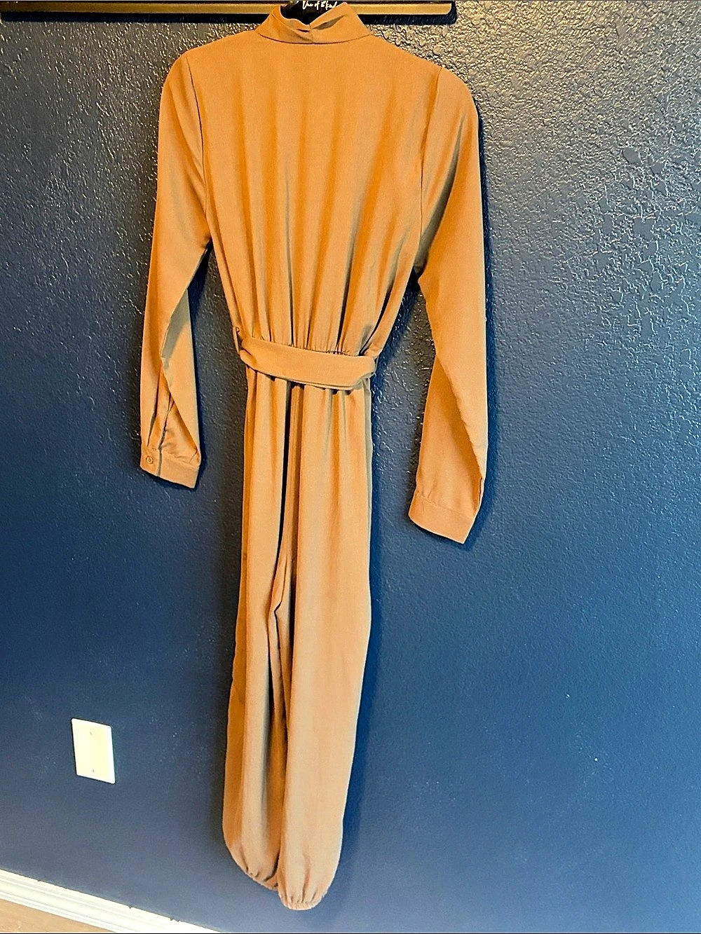 HYFVE Brown Long Sleeve Jumpsuit Size Small Like New